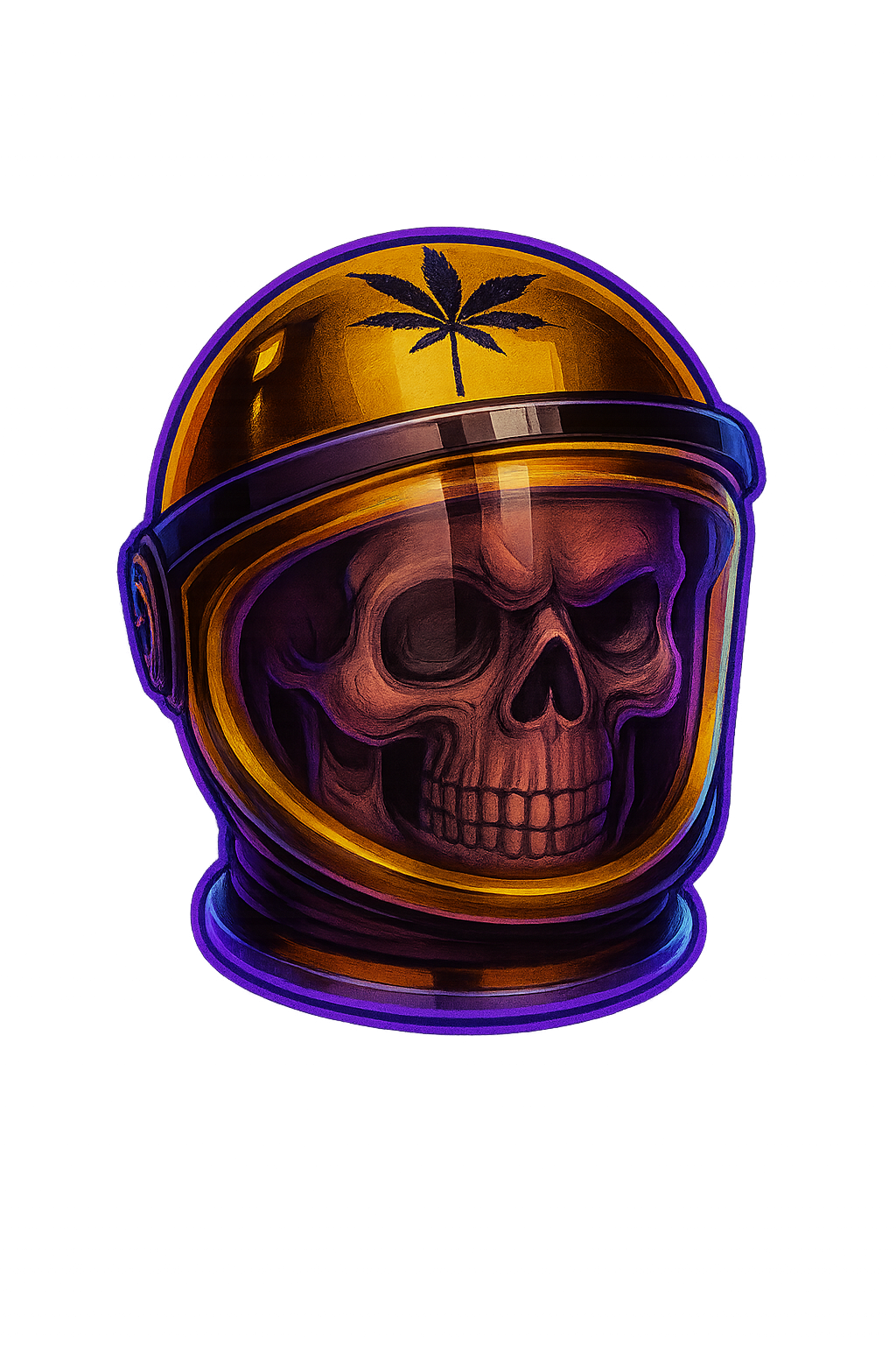 Grinder Skull Helmet – Ragga 55 mm métal & PVC (4 parties, tamis intégré)