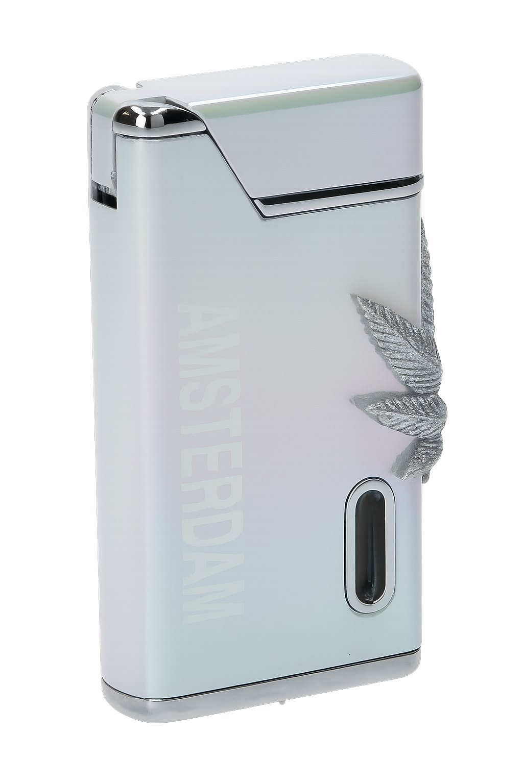 Briquet Belflam Pearl Amsterdam Leaf – Feuille blanche effet nacré