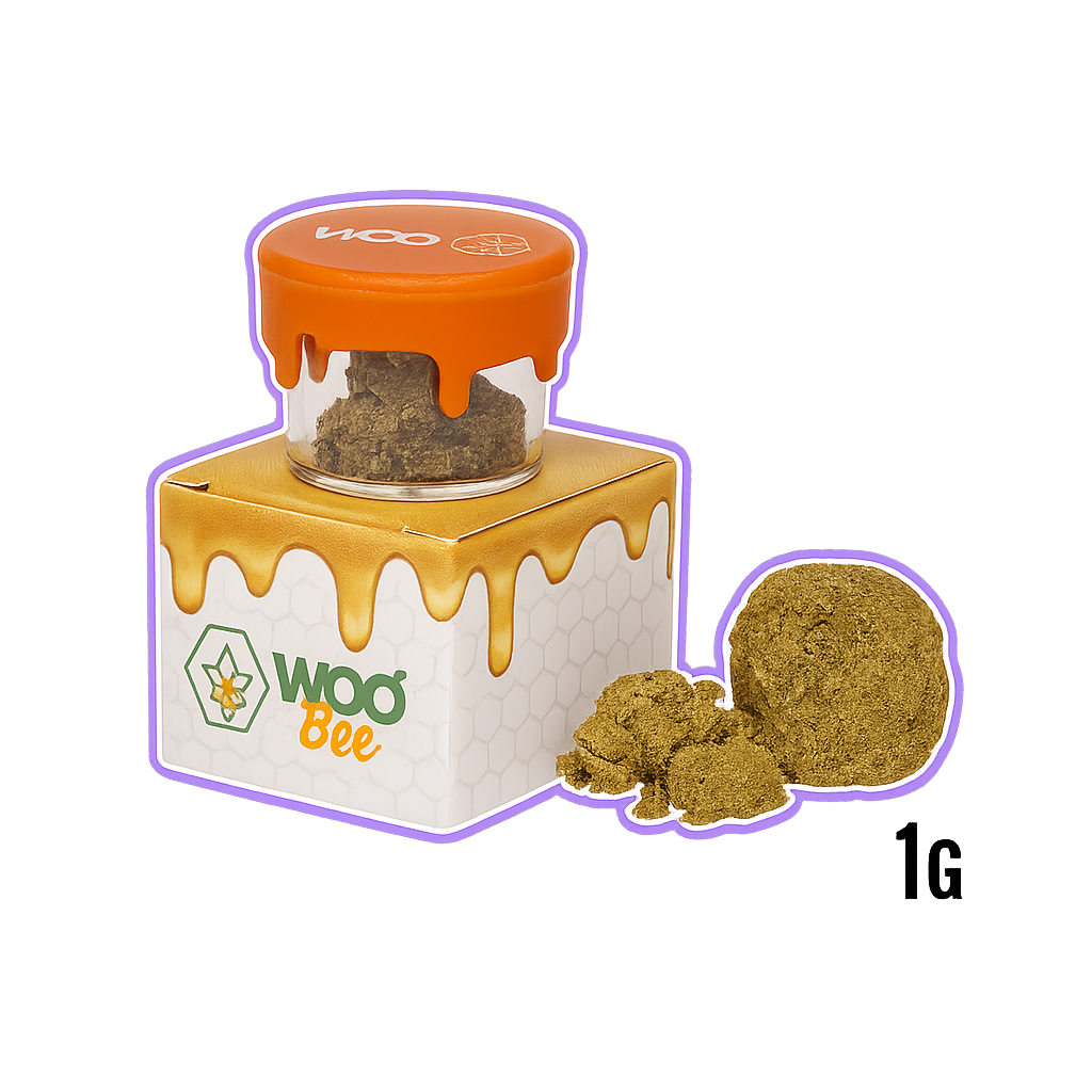 Résine CBD Ketama Royal Gold – Multi-grammages (Woobee, 41,32% CBD, texture crémeuse)