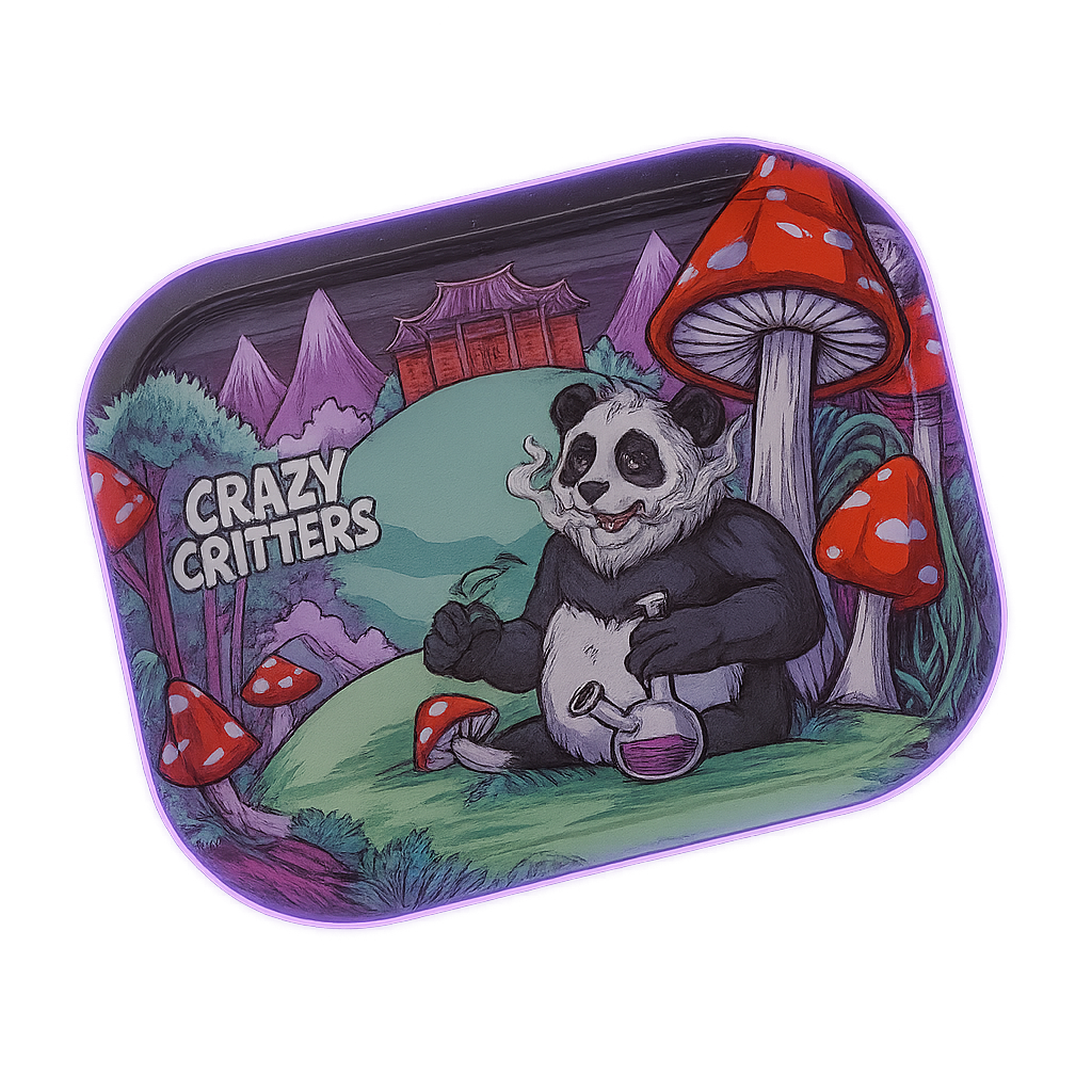 Gangsta Panda UFO – Plateau métal compact au design OVNI original