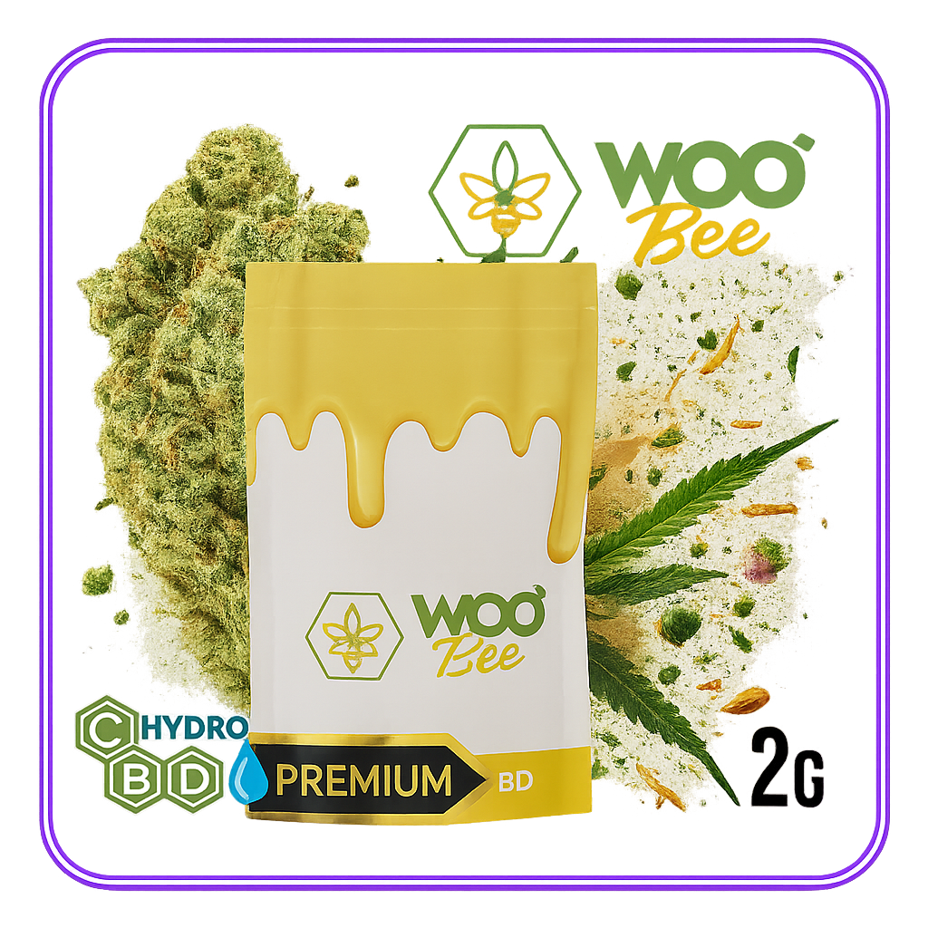 Amnesia Hydro Indoor CBD – Fleurs de CBD multi-grammages (Woobee, culture hydroponique, <0,3% THC)