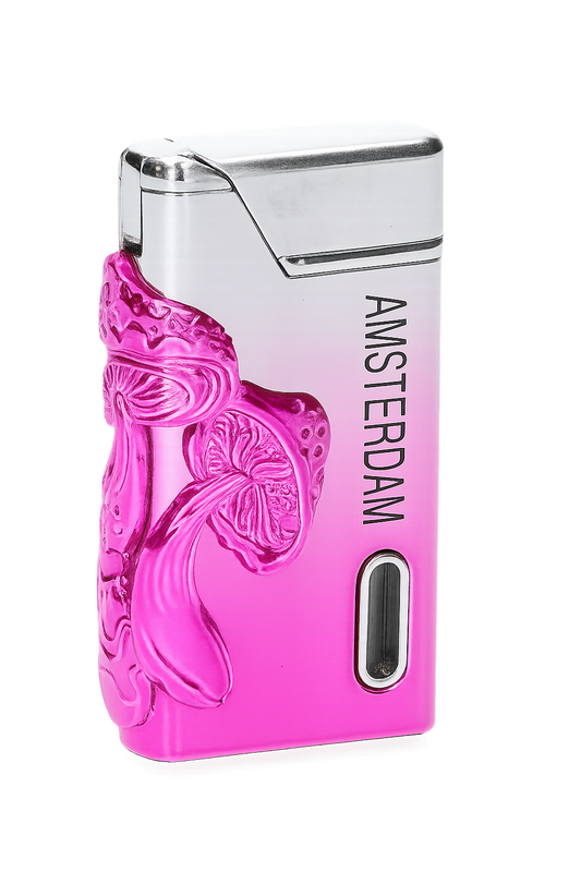 Briquet Belflam Pink Mushroom – Design champignon psychédélique rose