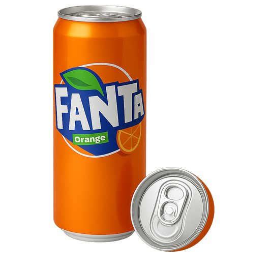 Boîte Cachette Canette Fanta – 14,5 cm (aluminium, cachette hermétique à visser)