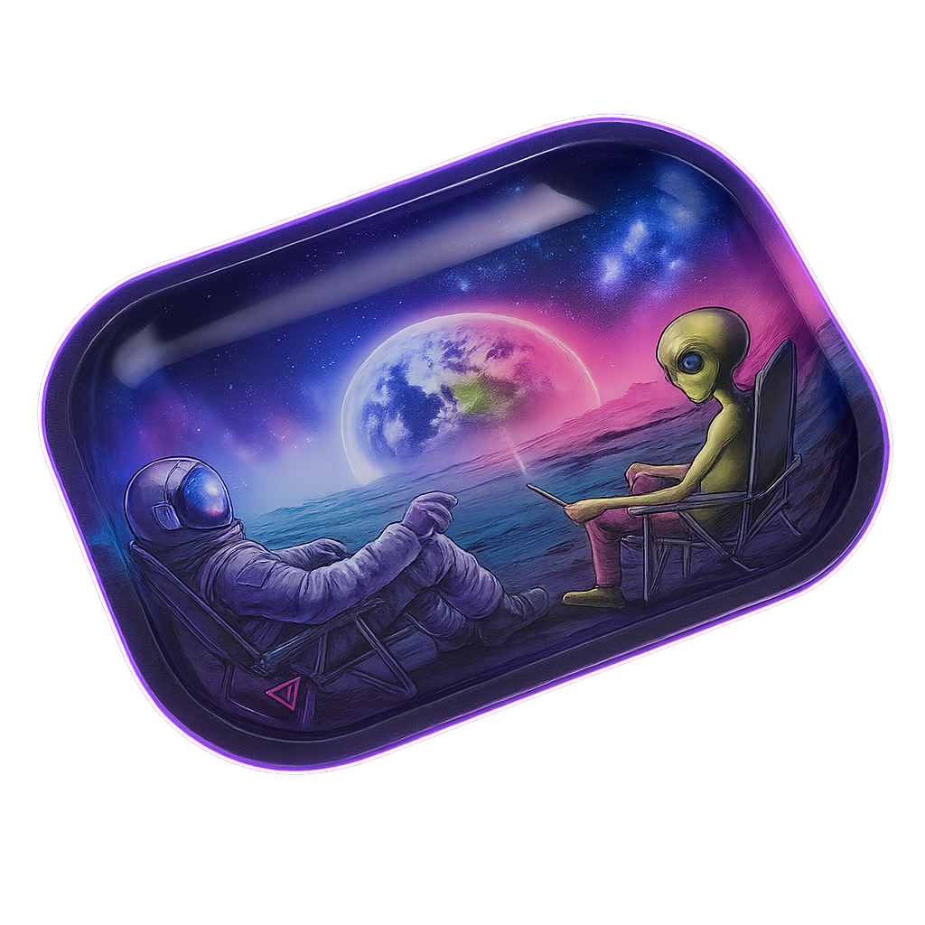 Blunt Orbit – Plateau métal compact Alien VS Astronaute (V Syndicate)
