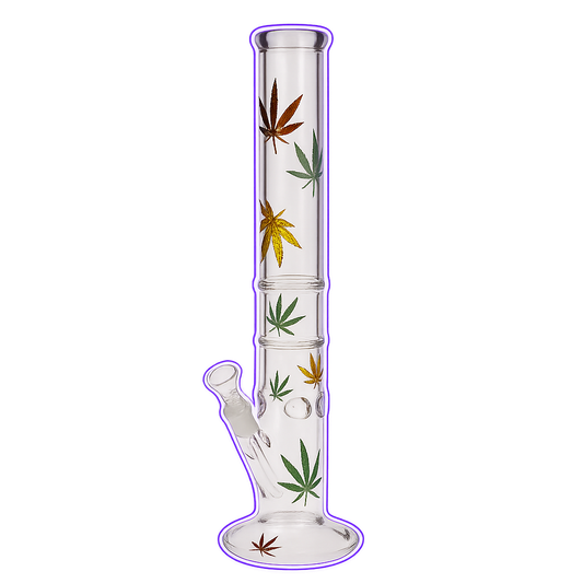 Bang en verre Multi Leaf – 40 cm (verre 100%, connecteurs 14,5 mm)