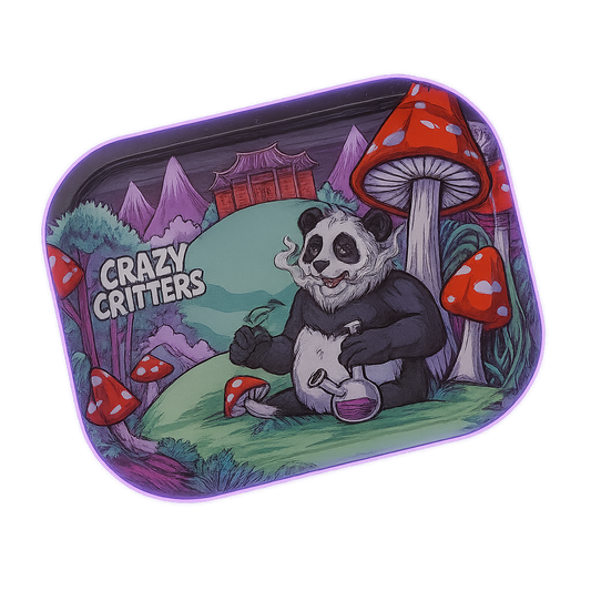 Gangsta Panda UFO – Plateau métal compact au design OVNI original