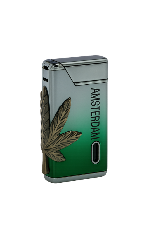 Briquet Belflam Green Leaf – Design feuille verte